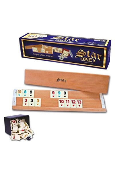 Star Wooden Okey Set