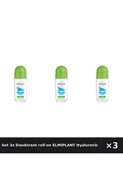 ELMIPLANT Set 3x Deodorant roll-on Hialuronic, 50ml