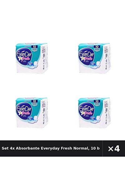 EveryDay Set 4x Absorbante Fresh Normal, 10 bucăți