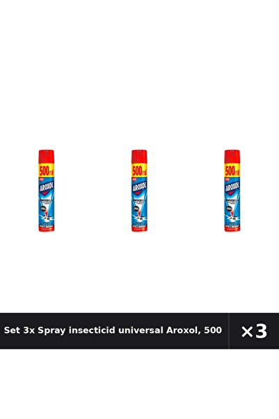 Aroxol Set 3x Spray insecticid universal Aroxol, 500 ml