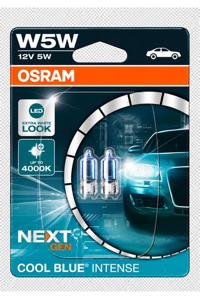 Osram Cool Blue Intense Nex Gen T10 4000k Beyaz Işık Park Ampulü 2 Li Set