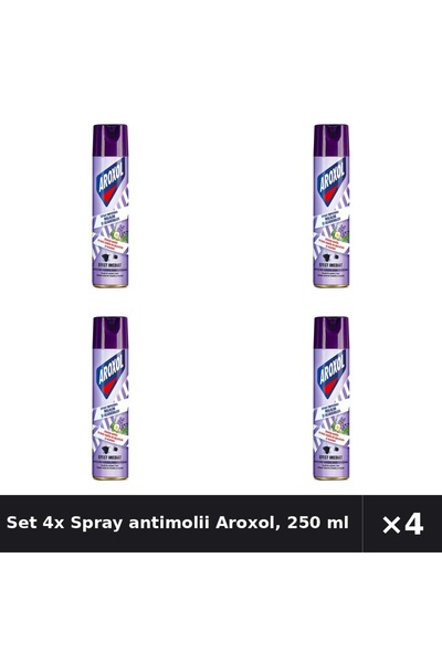 Aroxol Set 4x Spray antimolii Aroxol, 250 ml