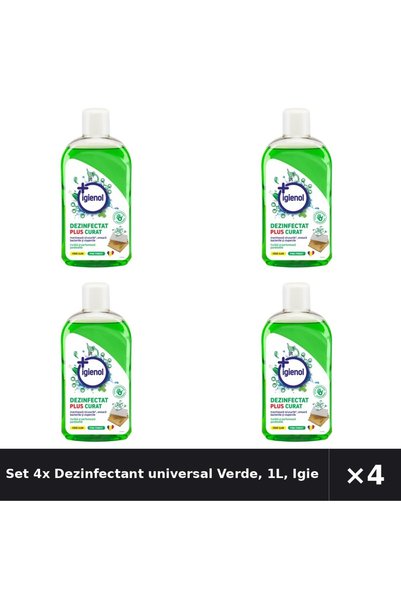 Igienol Set 4x Dezinfectant universal Verde, 1L,