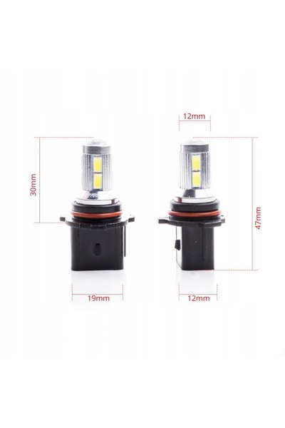 EinParts Automotive Becuri LED RETROFIT P13W 6000K ALB RECE PG18.5D-3 12V 8xC...