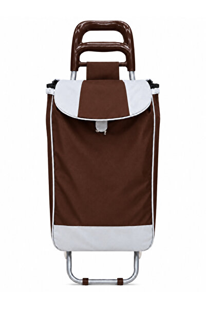 Morino Shopping Trolley with Wheels - Canvas Pulling Bag Grocery Bag