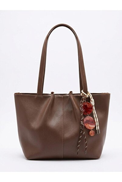 SHIKIRTI BAG STORE حقيبة كتف نسائية كبيرة الحجم مزينة بتفاصيل جذابة مع جيب دا...