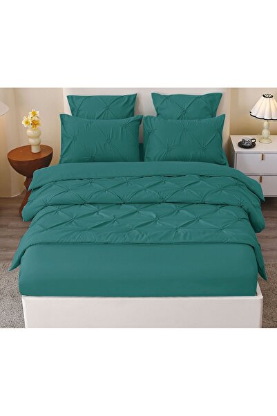 Lenjeria Pufoasa 6-Piece Double Duvet Cover Set , Finet, Fitted Sheet 180 × 2...