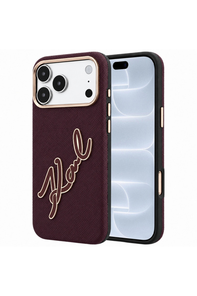 Karl Lagerfeld Husa pentru Apple iPhone 18 Pro / 17 Pro, Smooth Big Resin Sig...