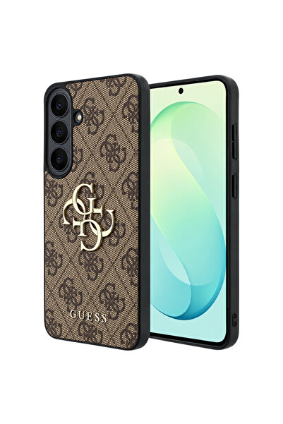 Guess Husa pentru Samsung Galaxy S26 FE S741, 4G Metal Logo, Maro