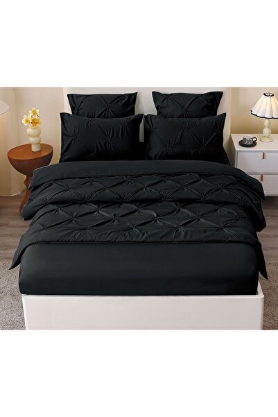 Lenjeria Pufoasa 6-Piece Double Duvet Cover Set , Finet, Fitted Sheet 180 × 2...