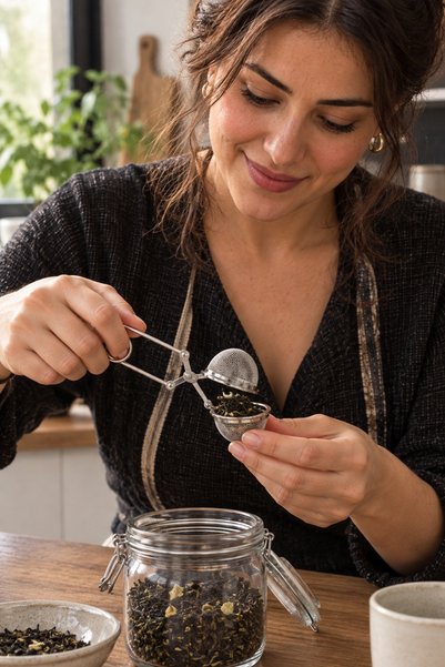 viracasa Maşalı Bitki Çayı Demleme Süzgeci Paslanmaz Çelik 5 cm Top Çay Süzgeci