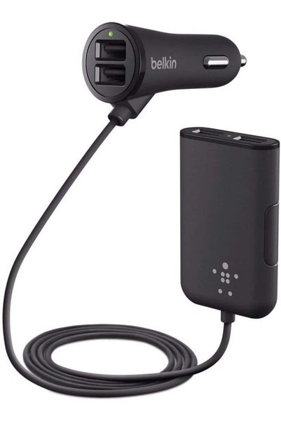 Belkin Family Fast Charging Car Charger Road Rockstar F8M935BT06 with 4 Multi...