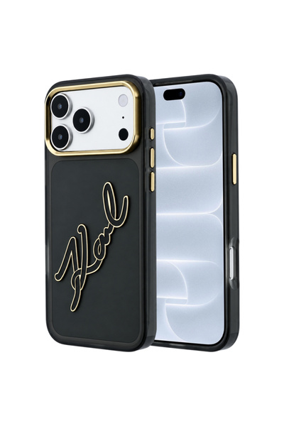 Karl Lagerfeld Husa pentru Apple iPhone 18 Pro / 17 Pro, IML Big Signature Re...