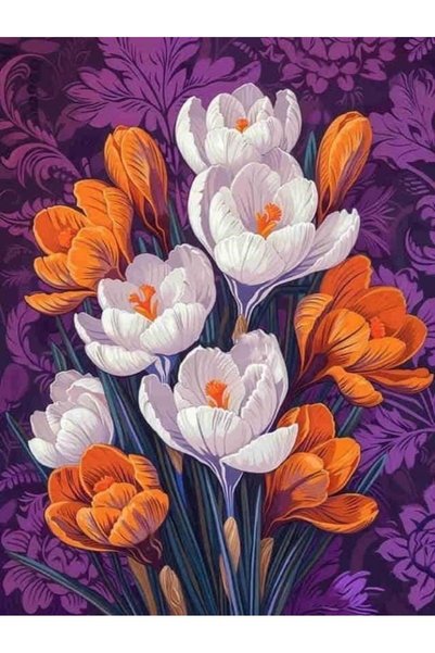iğne izi 5d Elmas Boncuk Taş Işleme Mozaik Goblen Kit Kanvas Tablo 30x40cm GD...