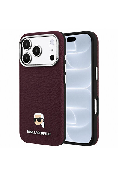 Karl Lagerfeld Husă MagSafe pentru Apple iPhone 18 Pro / 17 Pro, cu textură g...