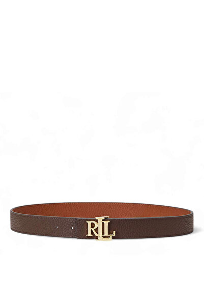 Ralph Lauren Γυναικεία Δερμάτινη Ζώνη Διπλής Όψεως Καφέ 412912039002-BRN TAN