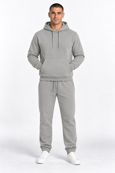 ODİN ATLAS Men's Gray Color 3 Thread Soft Tracksuit Set