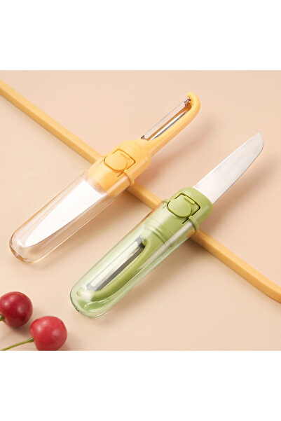 Mercansa Double-Sided Practical Fruit and Vegetable Knife - with Peeler Tip -...
