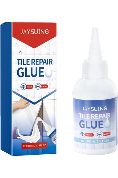 Yelajoy Tile Repair Glue, Strong Adhesive for Wall and Floor Tiles, Fixes Hol...