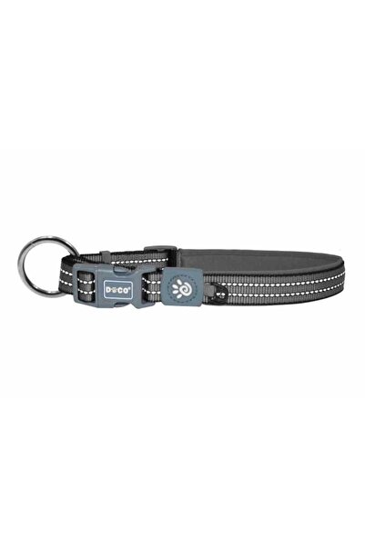 Doco VARIO O - Ring Collar with Reflective Stitching [Color - Grey, Size - L]