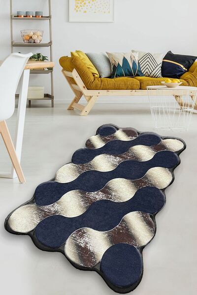 Asi Home Στρογγυλό Χαλί - Επιχρυσωμένο 959CHL2299, 80x150 εκ., 100% Πολυεστέρ...