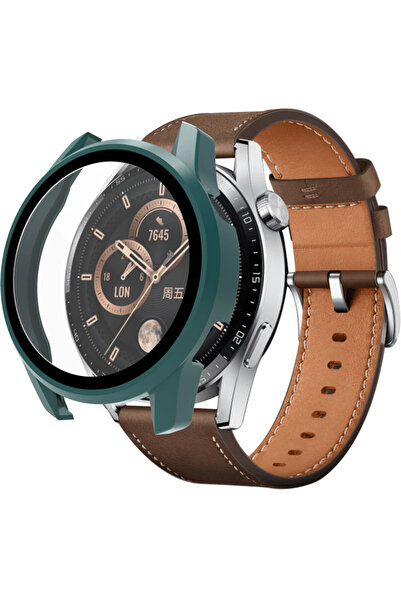XGSM Carcasă 2 în 1 + Sticlă securizată pentru Huawei Watch GT 3 42mm, Verde