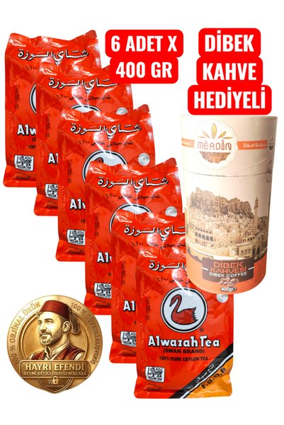 Seylan Tea Original Alwazah Tea Ceylon Smuggled Bulk Tea (6 Pieces X 400 Gr) ...