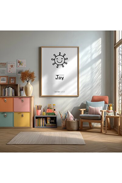 KEYFHOME Radost, nasmejano sunce, uokvireni MDF poster, dekoracija zidova za ...