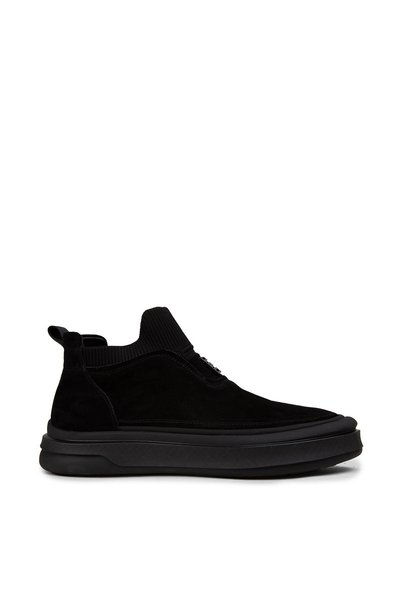 Deery Erkek Siyah Hakiki Süet Sneaker Bot