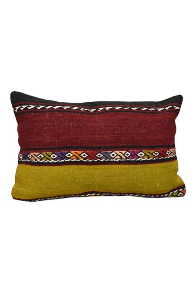 Kilim Antik El Dokuma Kilim Kırlent Yastık Kılıfı 1584 - Yeni - Çok Renkli