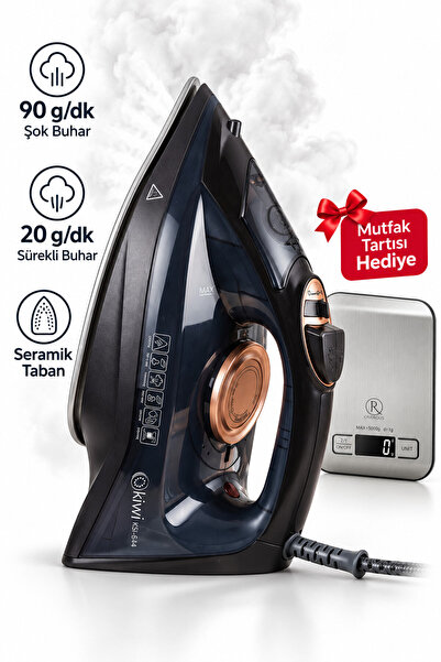 90 g/dk Şok Buhar Buharlı Ütü KSI-6344 Mutfak Tartısı Hediye (Onerous)