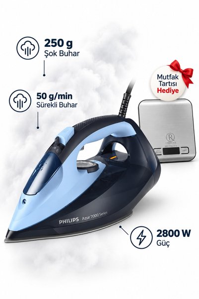 Philips 250 g Şok Buhar Buharlı Ütü DST7041/20 Mutfak Tartısı Hediye (Onerous)