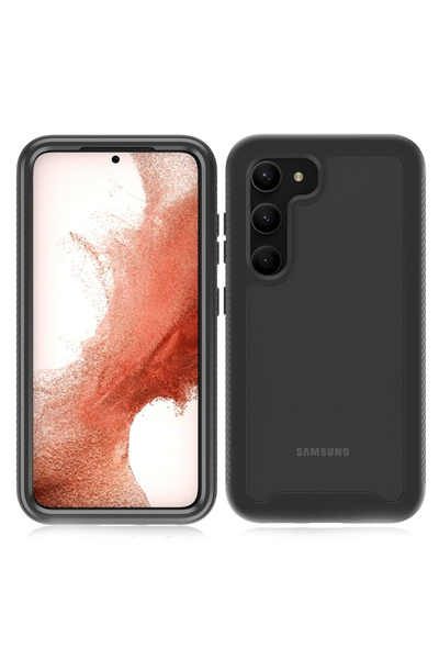 XGSM Husă pentru Samsung Galaxy S23, antișoc, cu folie, neagră