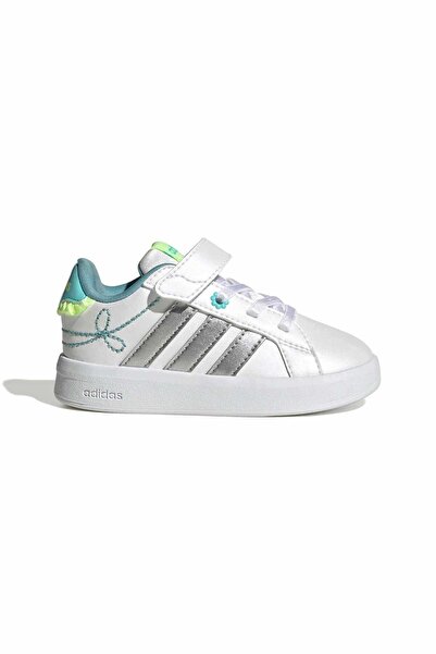 adidas Children's White Grand Court 3.0 Girls El I Casual Shoes