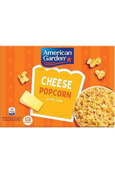 american garden Microwave Cheese Popcorn, Gluten-Free 3 x 91g