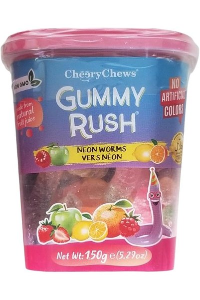 GUMMY RUSH ديدان النيون 150 جرام