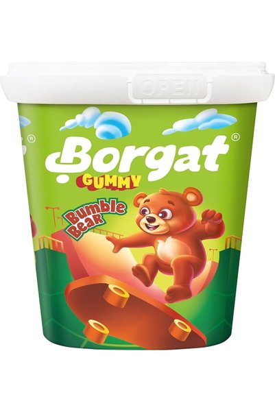 Borgat Box حلوى الدببة الجيلاتينية من بورغات، حلوى مضغ قابلة للمضغ، 175 جرام