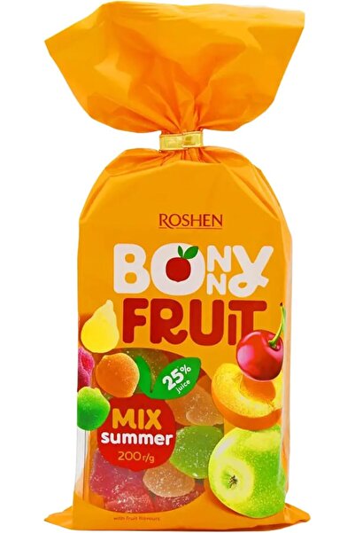 Roshen حلوى جيلي بوني بنكهات الفواكه الصيفية المختلطة، 200 جرام، أبيض
