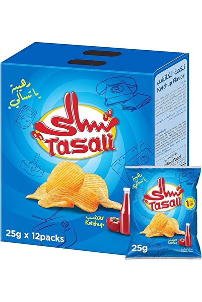 Tasali Ketchup Potato Chips 12 x 25 g