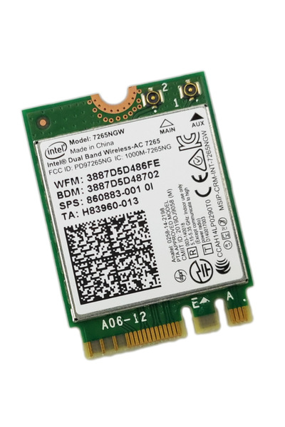 Intel PLACĂ WIFI NOUĂ PENTRU LAPTOP 7265NGW Wi-Fi 5 802.11ac BT4.2 M.2 2230