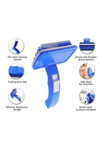 BRUSH أداة تنظيف الحيوانات الأليفة لسهولة تنظيف حيوانك الأليف (ألوان عشوائية) صغيرة الحجم