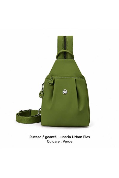 LUNARIA Rucsac multifuncțional 3-în-1 Urban Flex Verde