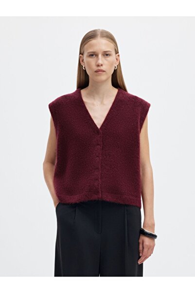 SELECTED Strickweste Wollmix