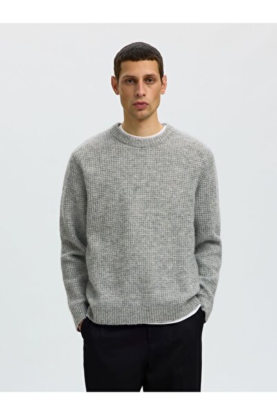 SELECTED Jumper Waffelstruktur