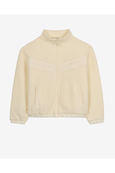 SKECHERS SKECH SHERPA Contrast Full Zip Jacket Kadın Bej Mont S2620202-4339