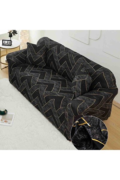 JOJO HOME Husa elastica moderna pentru canapea 3 locuri, spandex / poliester,...