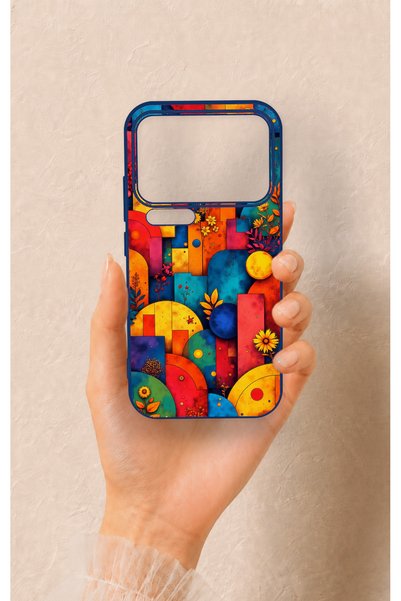 Vip Case Xiaomi Mi 17 Pro 5g Compatible Colorful Geometric Flower Pattern Sil...