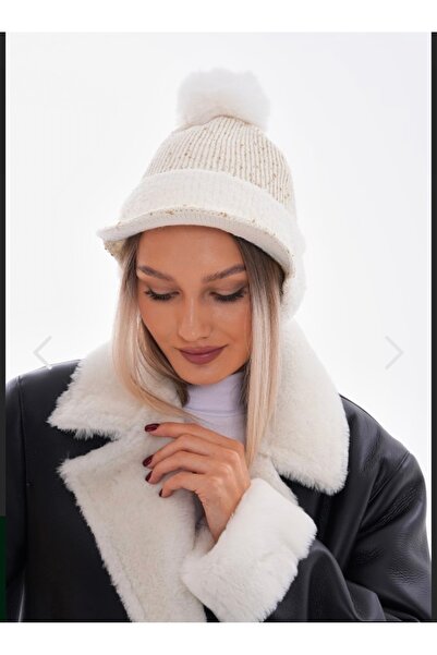 gozdeasutayaccessory قبعة صوفية بيج