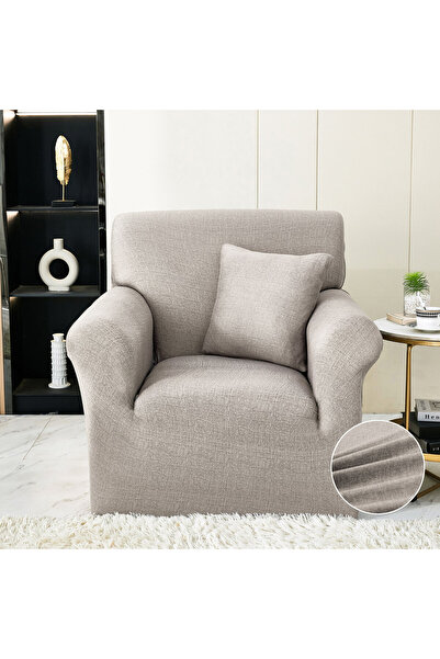 JOJO HOME Husa elastica pentru fotoliu, cu brate, gri, HEJ1-53