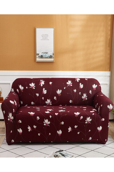 JOJO HOME Husa elastica moderna pentru canapea 2 locuri, poliester / spandex,...
